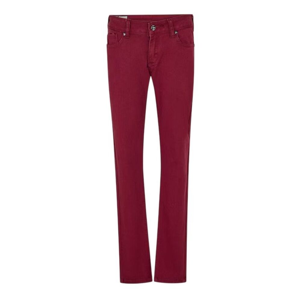 Criminal Damage Mens Skinny Jeans / Wine